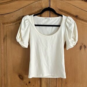 Reformation puffy sleeve tee